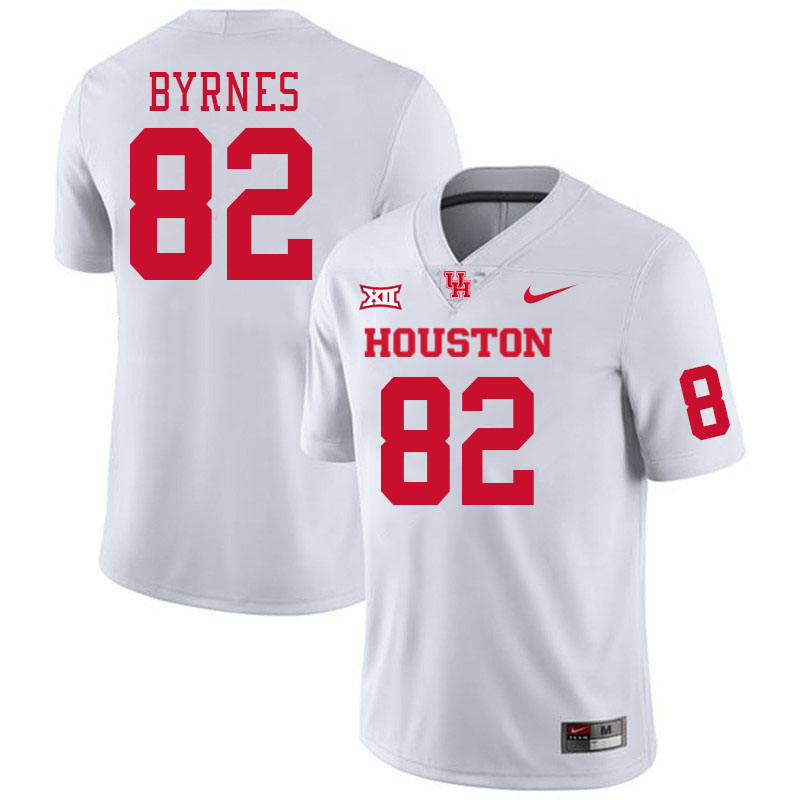 Houston Cougars #82 Matt Byrnes College Football Jerseys Stitched Sale-White